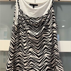 White House Black Market Monochrome Zebra Camisole